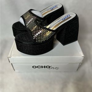 OCHO toros Size 9 Erotic Cabaret platform sandals